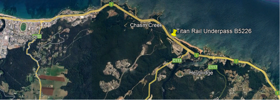 Titan Rail Underpass map March 2024 