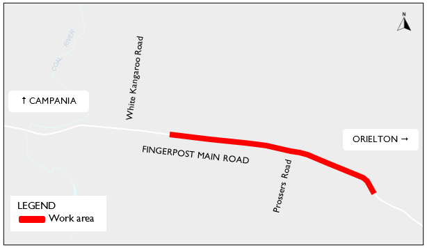 Fingerpost Main Road FCUP map Jan 2024