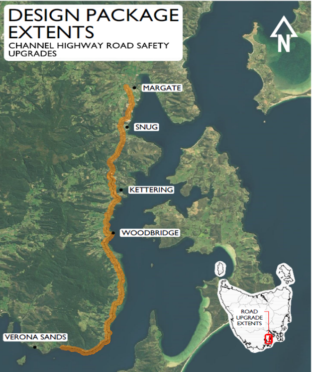 Channel Highway safety improvements map April 2024