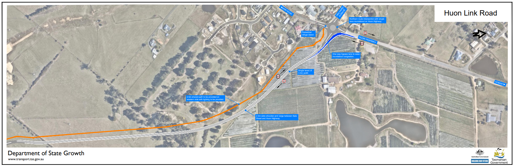 Huon Link Road Roll Plan preview 2 - July 2022