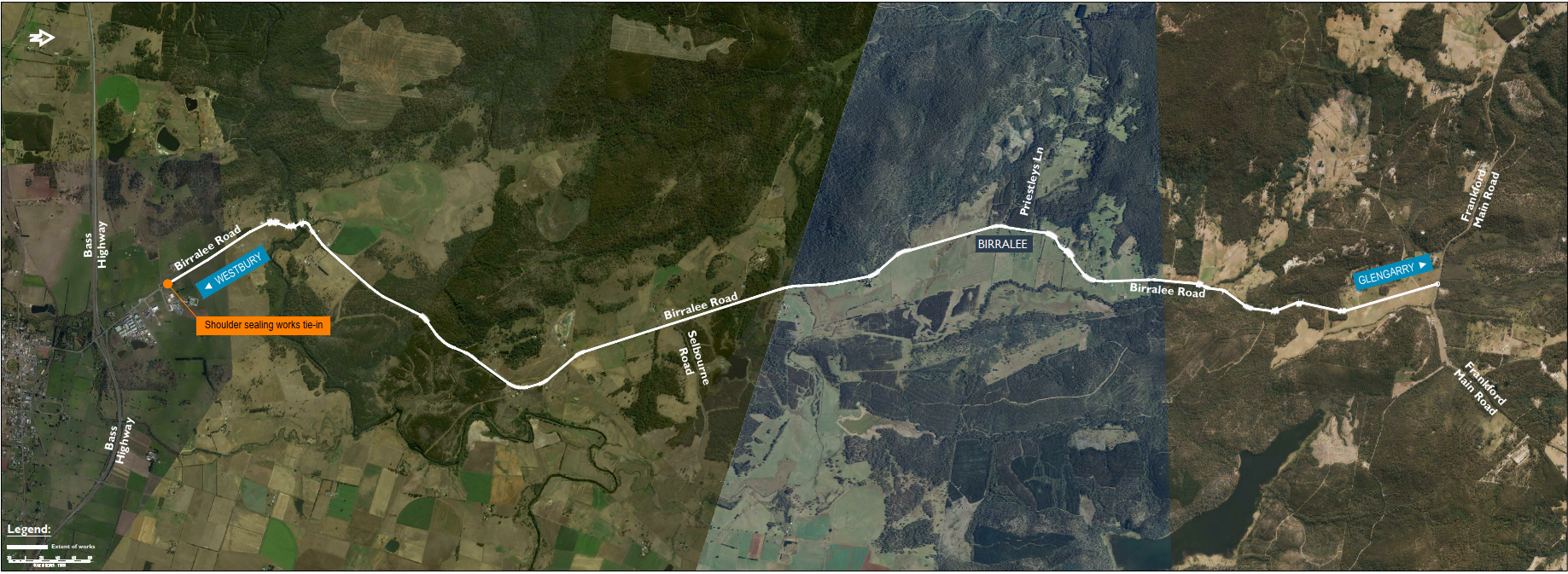 Aerial map of Birralee Road