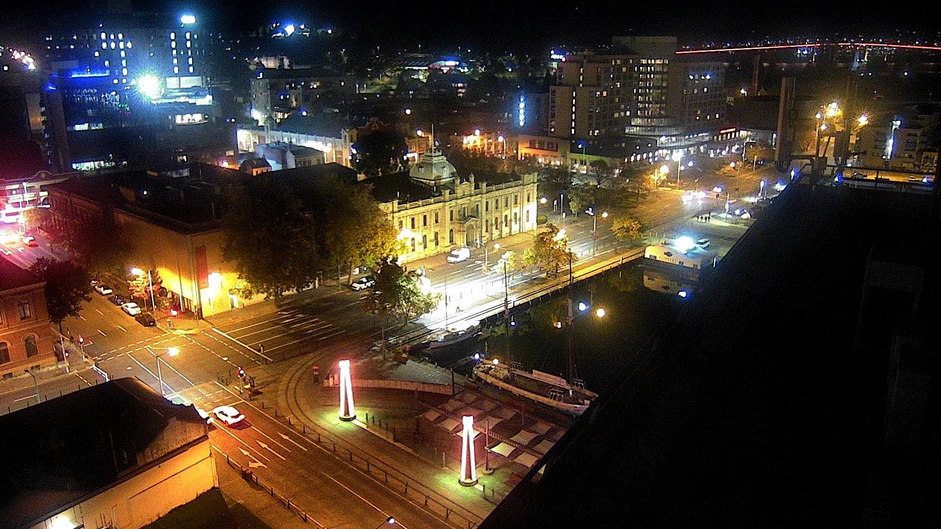 Frame from traffic camera at intersection of Argyle and Davey streets, Hobart